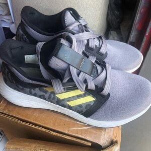 Adidas Gray and Yellow Athletic Shoes